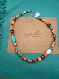 Image 2 of Chunky Multi-Stone Necklace