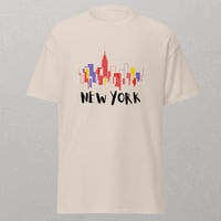 Image 3 of "New York Skyline Vibrant Cityscape" Unisex T-Shirt for Adults