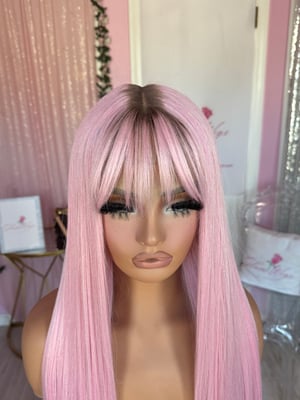 Image of baby pink straight wig (ready to ship) 