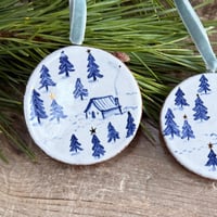 Image 3 of Christmas Cabin Dec - Small, Multi-Stars