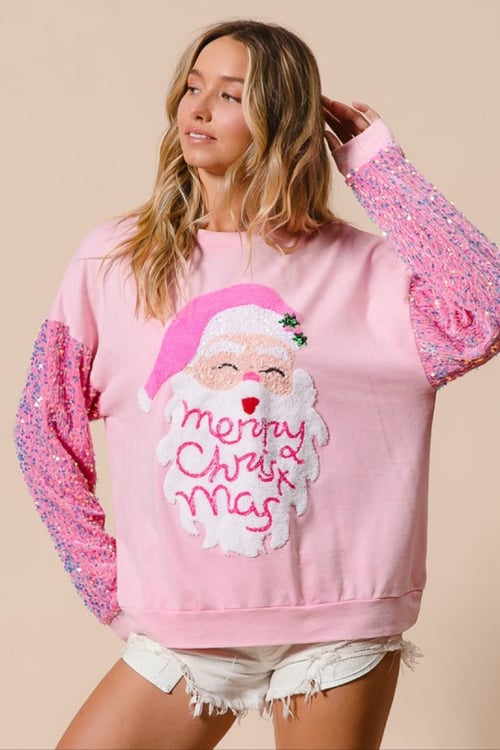 Image of SANTA SEQUIN SWEATER