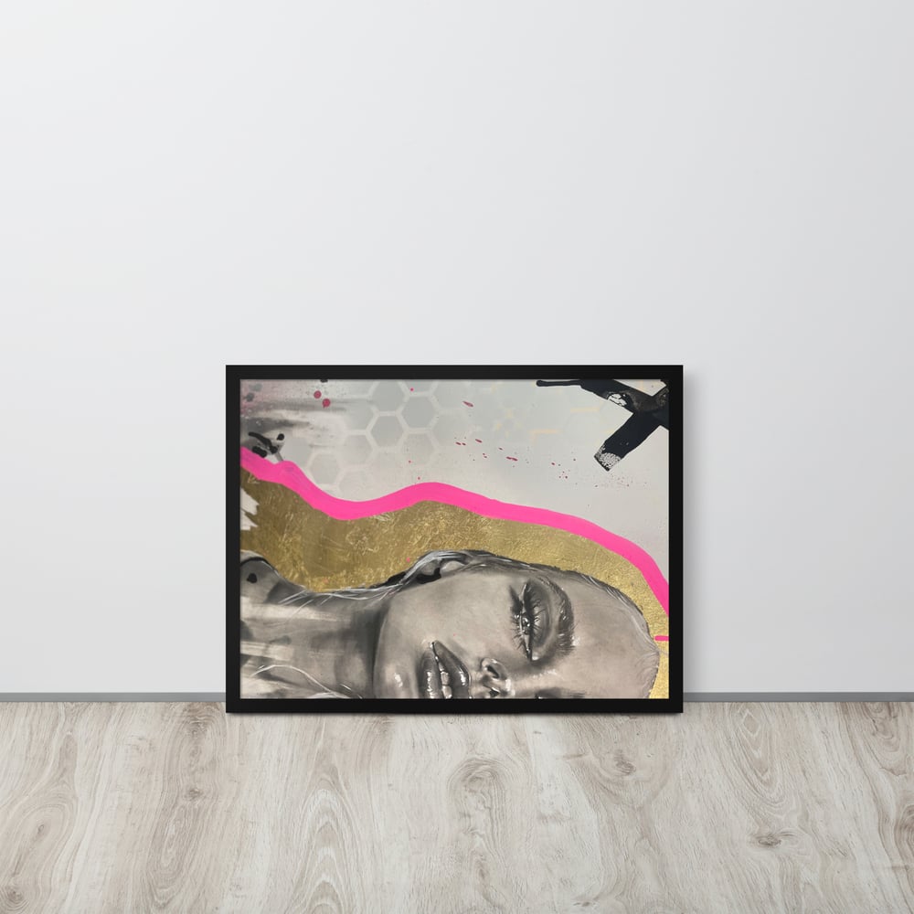 Image of Love & Hate Crop Framed poster