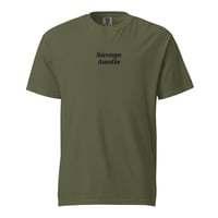 Image 2 of Savage Auntie heavyweight t-shirt