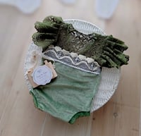 Image 1 of Girls bodysuit Felice | 6-9 months | khaki green