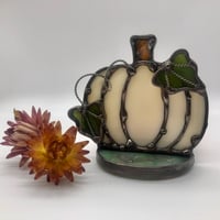 Image 3 of Iridescent Cream Pumpkin Candle Holder 
