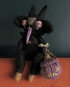 Black Phillip fibre beast art doll