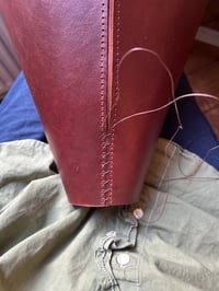 Image 2 of Large Bordeaux lampshade 