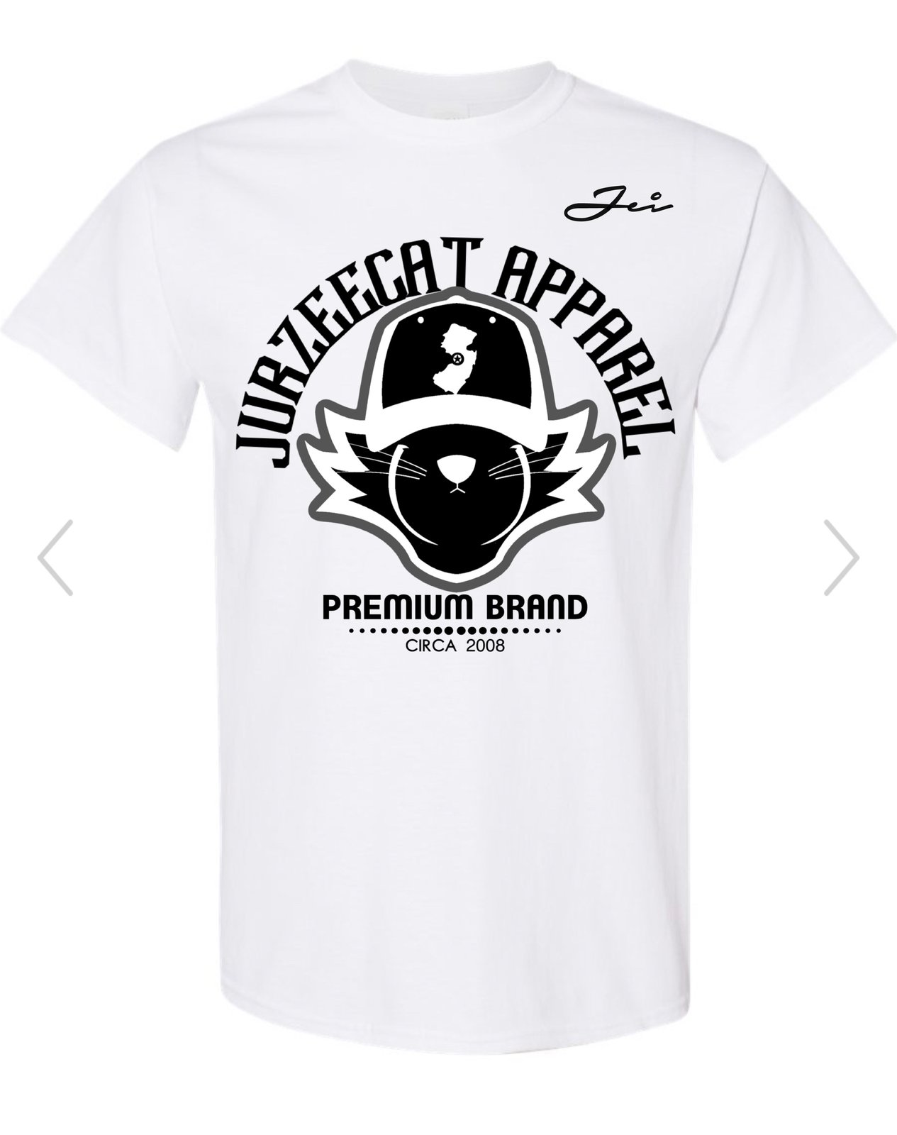 2022 WHITE PREMIUM BRAND JEI APPAREL TEE PREORDER