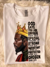 Image 1 of Personalize Customize men tee shirts  all items are made to order 