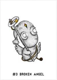 Image 3 of A4 Pearlescent Prints: Astro Puppets Series