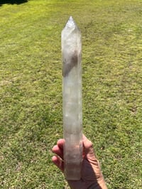 Image 3 of Large Smoky Quartz Generator With Rainbow #1362