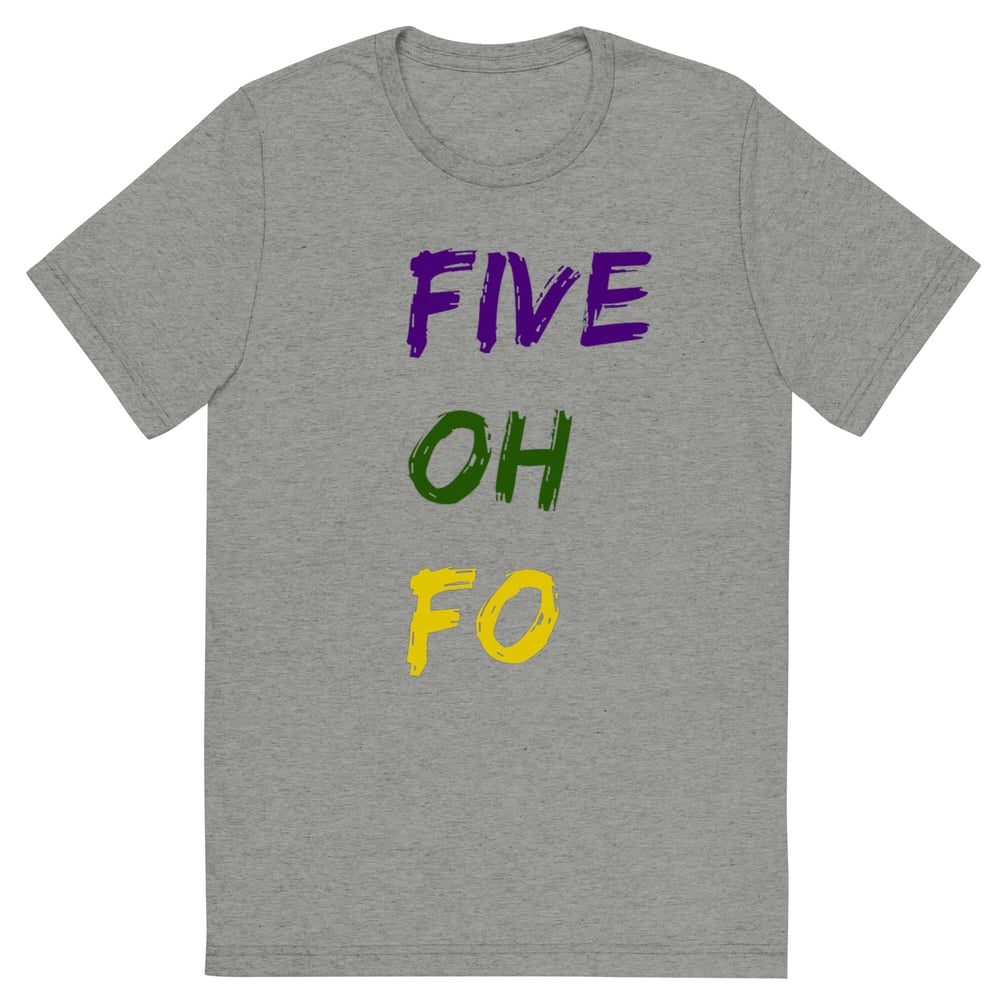 Image of Five Oh Fo (504) Mardi Gras Short sleeve Unisex t-shirt