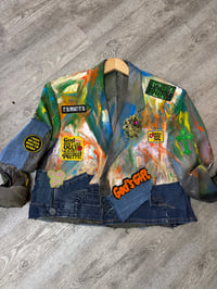 GOD’s GIFT crop painted Sassy Blazer