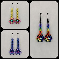 Image 1 of Hoodoo Hex Pride Flag Earrings