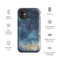 Image 2 of Celestial Constellation Night Sky Stars and Clouds Painting Tough Case for iPhone®