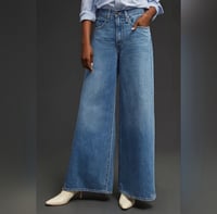 Image 1 of EVI’S blue jean wide bell trouser jean
