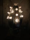 Seafoam Green Themed Ceramic Cactus Night Light Lamp