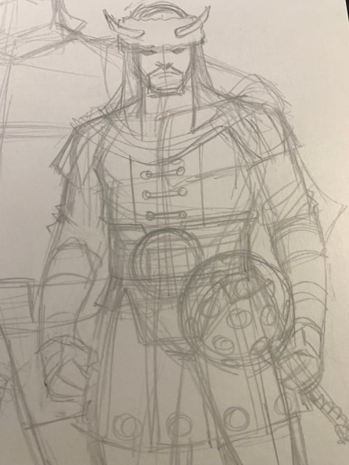 Image of CAPTAIN AMERICA x VOLSTAGG #1 WARRIORS THREE character sheet