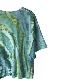 Image 8 of XXL Crop Tee in Verdant Agate Ice Dye