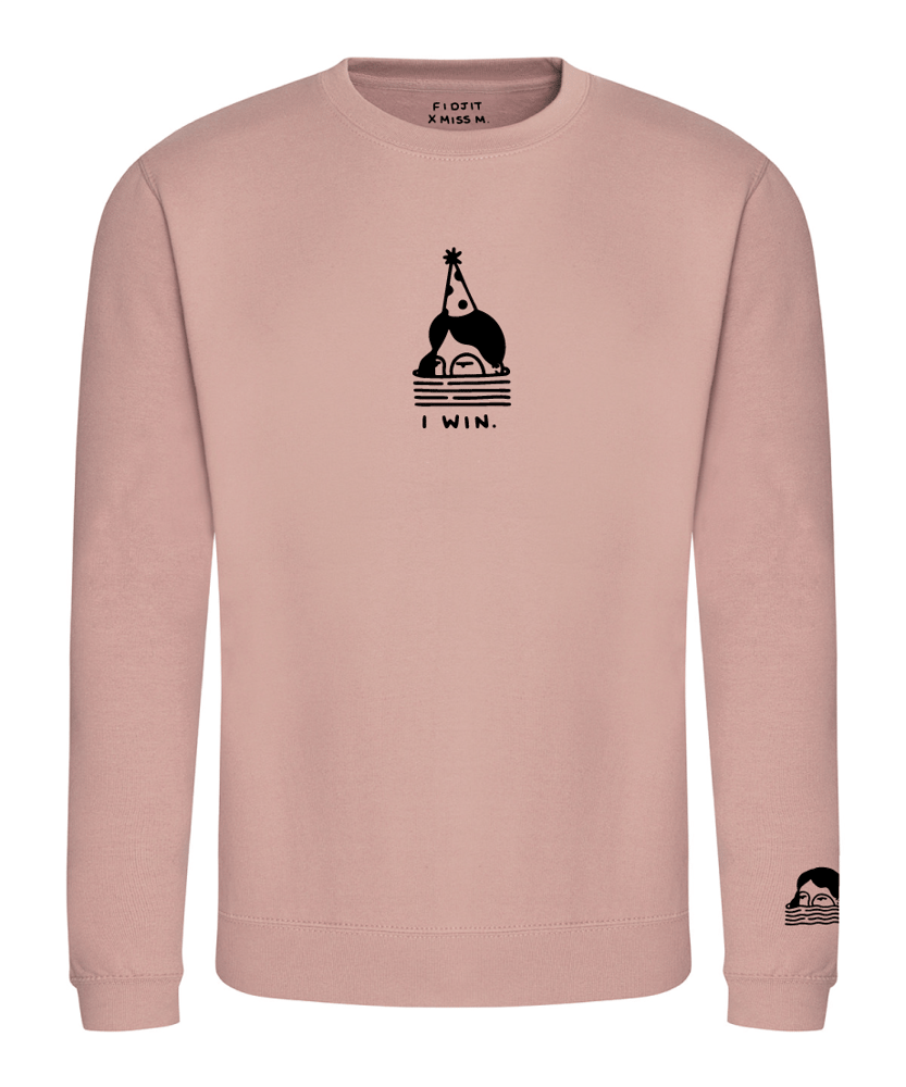 Image of I WIN. CREW NECK FLUMP.