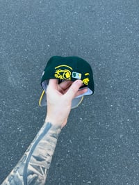 Image 3 of YELLOW VISOR OAKLAND ATHLETICS CUSTOM FITTED CAP