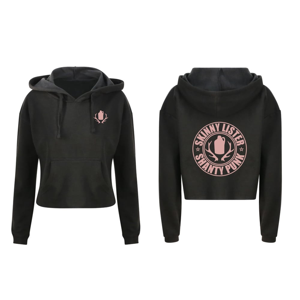 Image of LADIES SHANTY PUNK BLACK HOODIE 