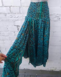 Image 1 of Zara Split Skirt- Jade and teal blue