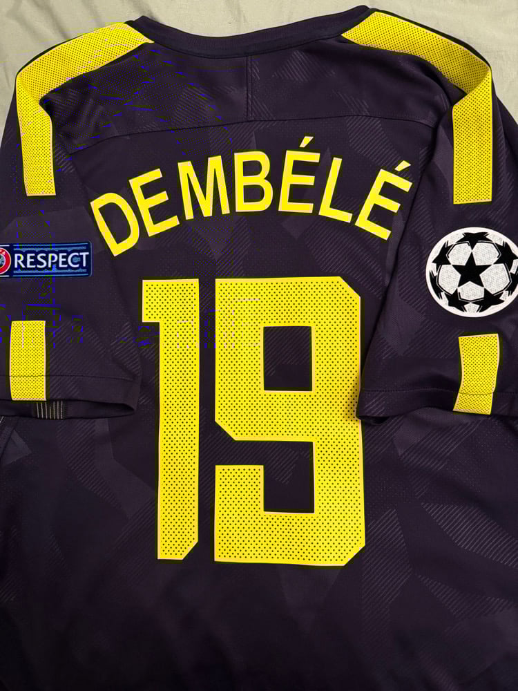 Image of Tottenham Hotspur “DEMBÉLÉ 19” 2017/18 Third Shirt + UCL patches   (XL)