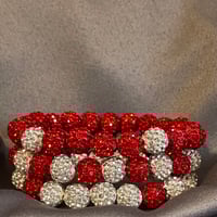 Image 1 of ❤️🤍 Sorority Sparkle Bracelet Set