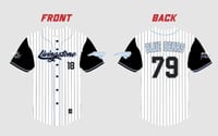 Image 3 of White Livingstone “Anniversary ” Pinstripe Jersey 