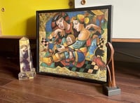 Image 2 of Cubist Oil Composition on Canvas