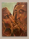 Charles Hascoët, Juda's kiss, 2022, oil on canvas, 39x30,5cm 