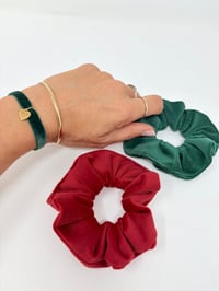 Image 5 of Chouchou en velours de Noël à l'unité