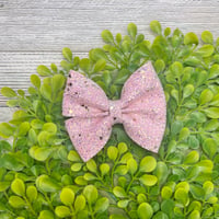 Image 2 of Glitter Flouncy | 3.5" | Baby Pink, Pink, Hot Pink