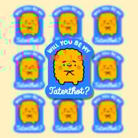 Shy Tatertot Vinyl Stickers