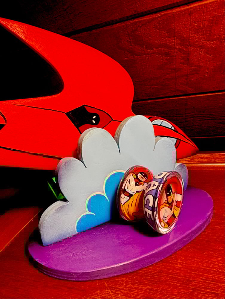 Image of SPACE GHOST Duncan Freehand One Yo-Yo with Wood L.E.D. Display 