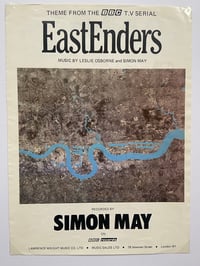 Image 2 of EastEnders theme tune, framed original 1985 sheet music