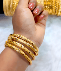 Image 2 of 4 Pieces Gold Plated Bangles Set_GPB_1220