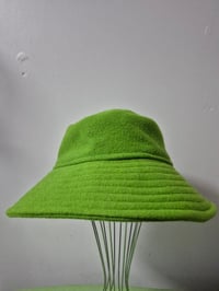 Image 1 of Kylie Jane wool bucket hat -bright green 