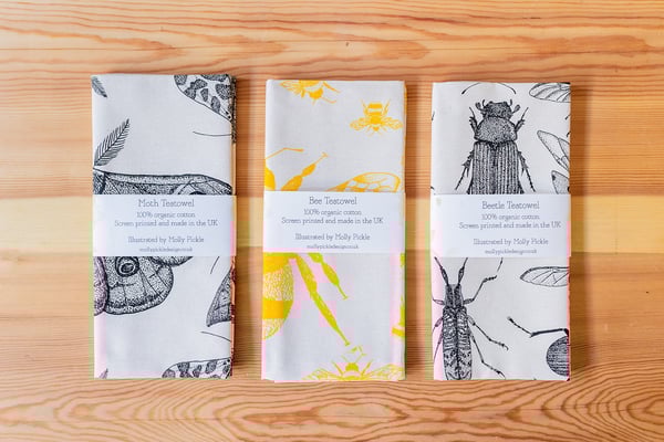 Image of Insect tea towel