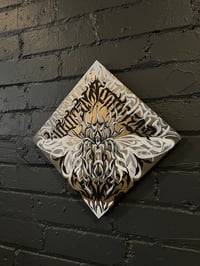 Image 3 of Memento Mori Scarab - 10x10in calligraphy painting by Wiser Oner 