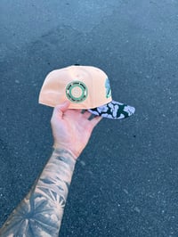 Image 2 of LAVENDER BRIM MULTI TONE BUFFALO BISONS CUSTOM FITTED CAP