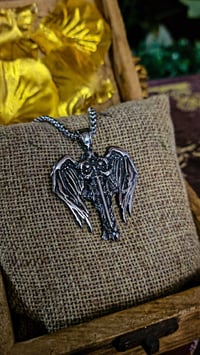 Image 7 of 👑The Armored Kingdom St Michael the Archangel Necklace-Detailed Winged Sword Pendant