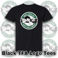 Image 1 of NEW Black Adult TFA Logo Tees (Med-5XL)