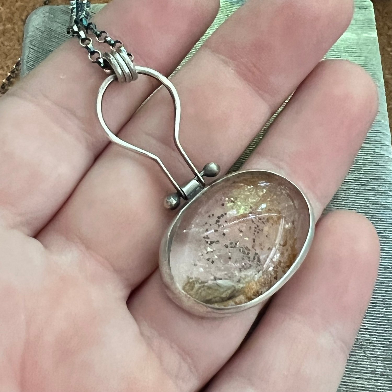 Image of Quartz with Mica Necklace 3