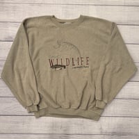 Image 1 of Vintage Wildlife Sherpa Crewneck - M