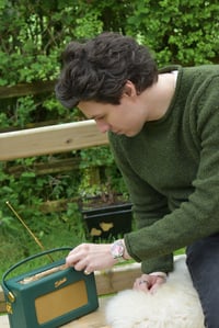 Image 3 of Roll Neck Sweater - Donegal Fleck