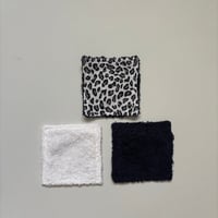 Image 3 of Grey Leopard Reusable Makeup Remover Pads (Pack of 4) – Eco Friendly Washable Face Wipes