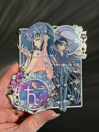 Image 6 of Cosmic Galaxy Saturn Enamel pin ( OG and purple chrome variant) 