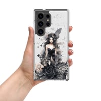 Image 3 of Dark Fairy and Flowers Goth Inspired Mystical Fantasy Clear Case for Samsung®